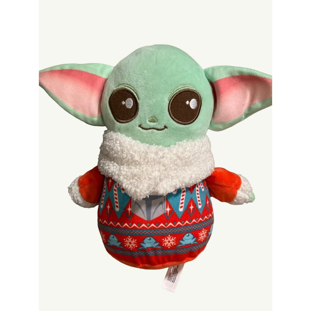 Star Wars Grogu Plush Doll In Holiday Sweater